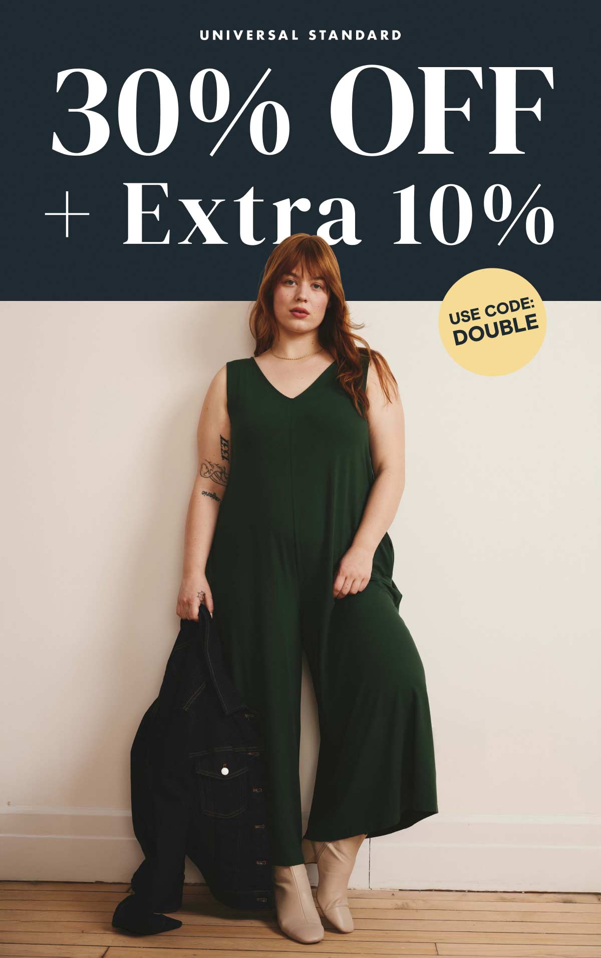 30% off plus extra 10% off with code DOUBLE