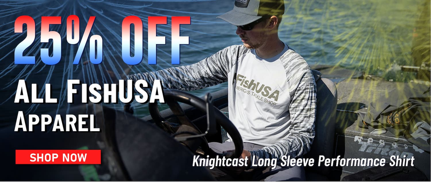 25% Off All FishUSA Apparel Knightcast Long Sleeve Performance Shirt Shop Now