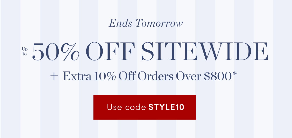 Up to 50% Off Sitewide