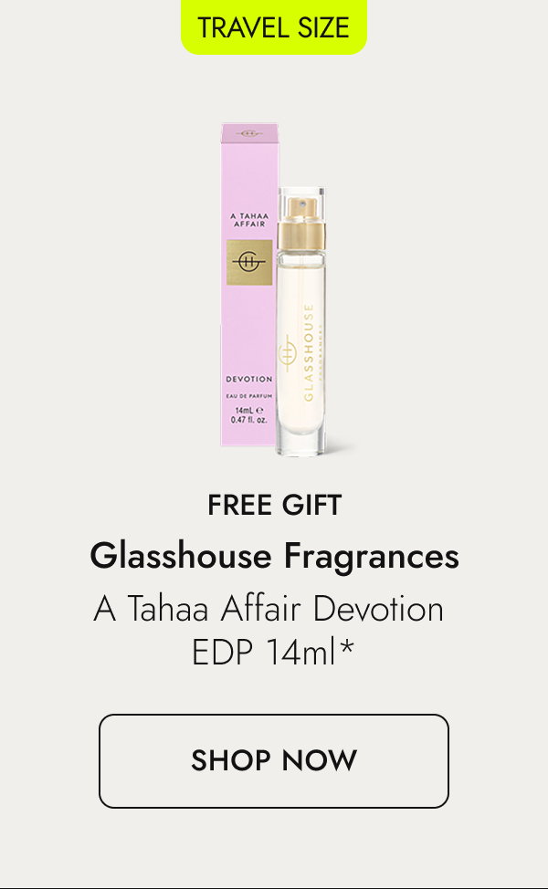 Free gift from Glasshouse Fragrances. Shop here.