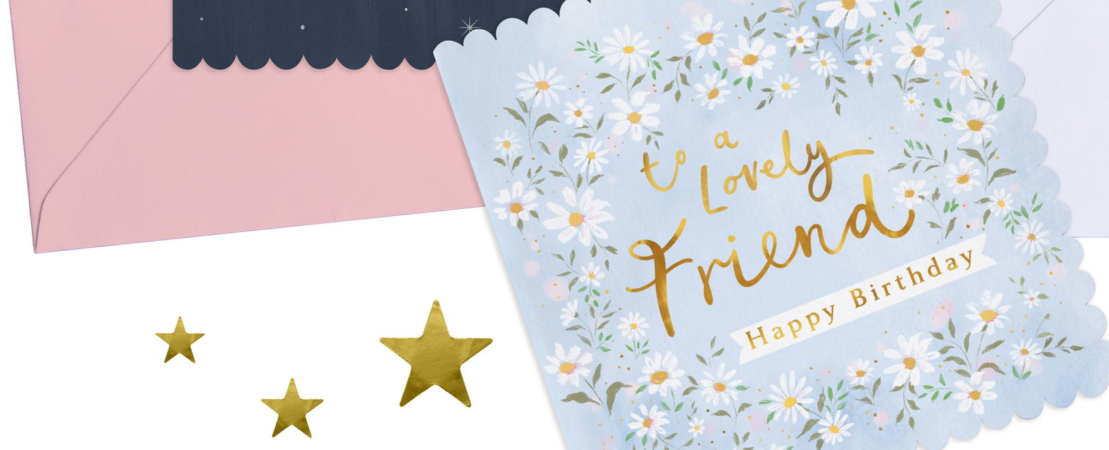 DAISY CHAIN LOVELY FRIEND BIRTHDAY CARD