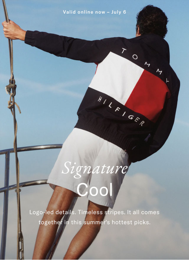 Valid online now - July 6 Signature Cool Logo-led details. Timeless stripes. It all comes together in this summer's hottest picks. 