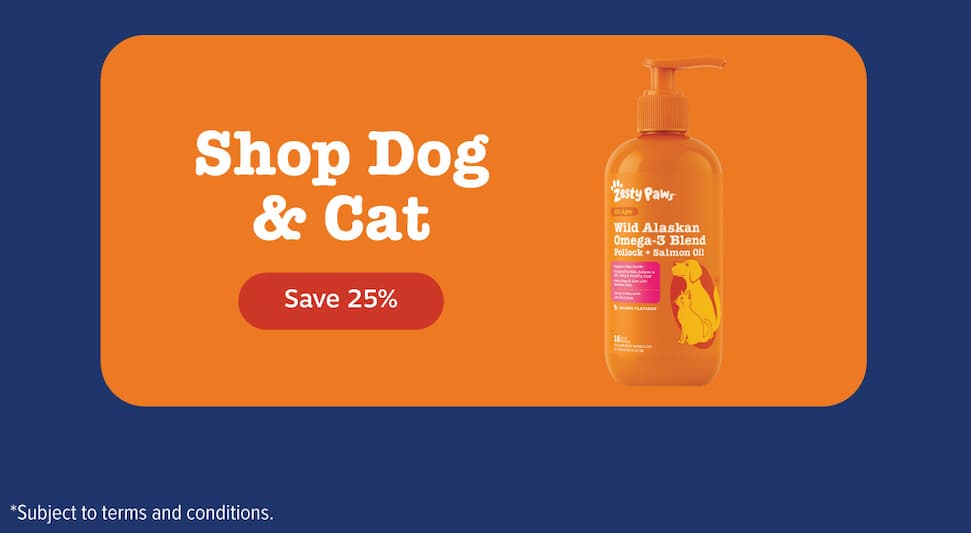 Shop Dog & Cat! Save 25%