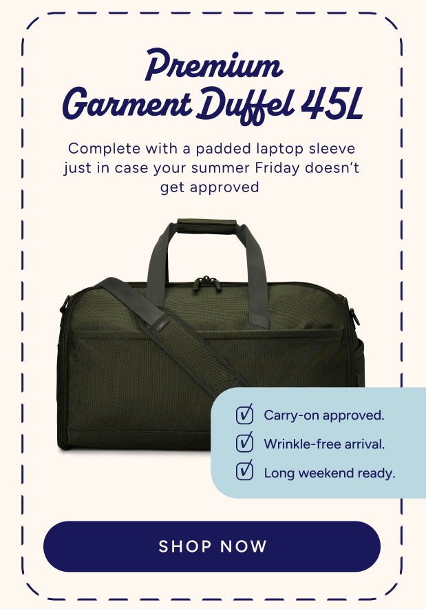 premium garment duffel 45L