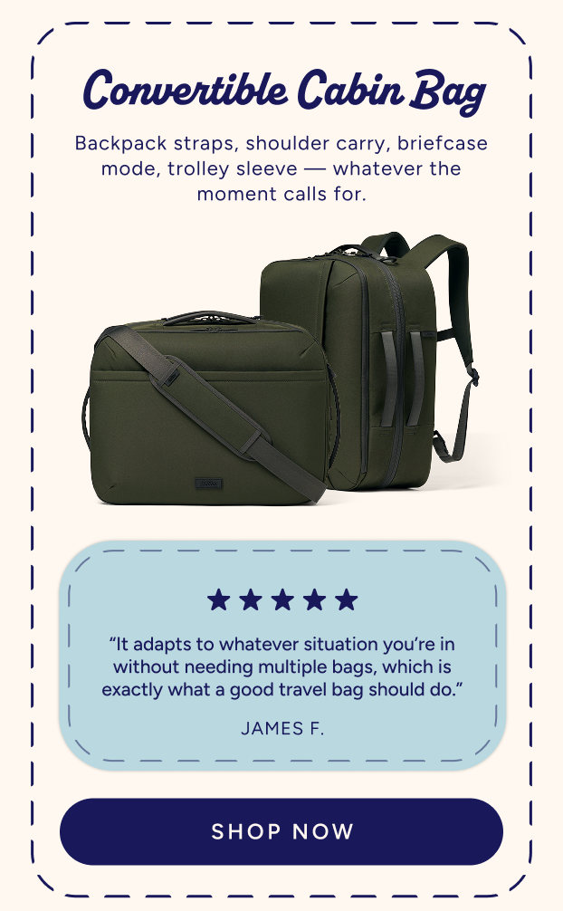 convertible cabin bag