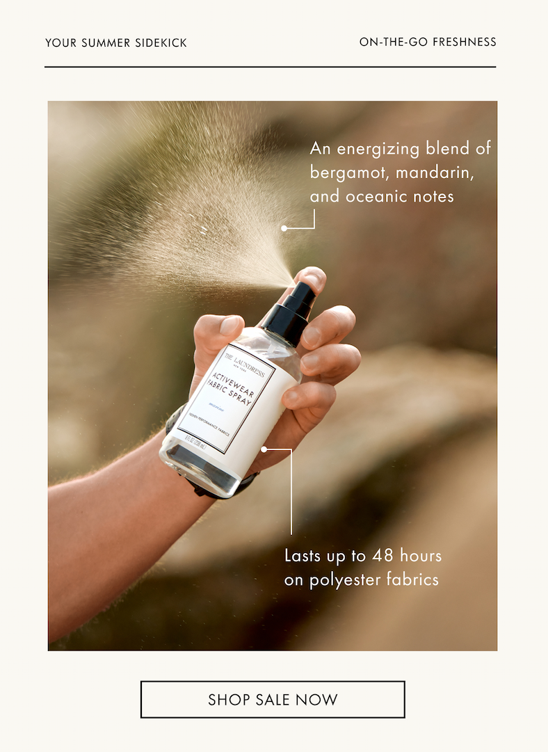 Activewear spray is your summer sidekick to smelling fresh all day long