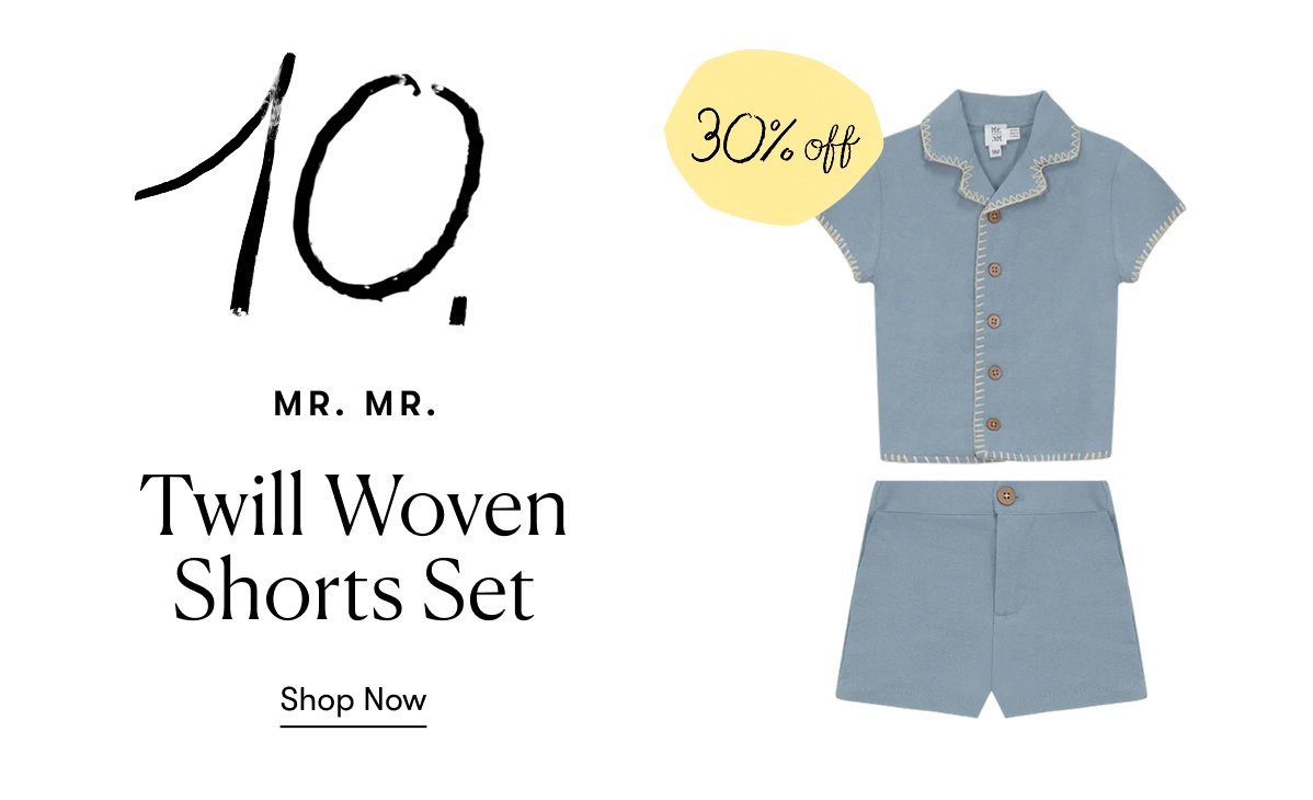Mr. Mr. - Twill Woven Shorts Set (30% off)