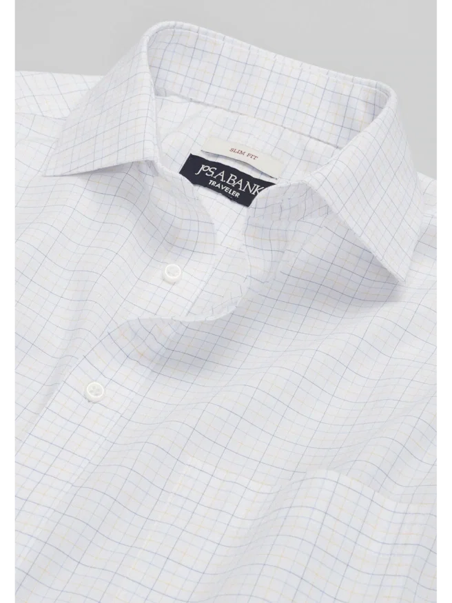 Traveler® Collection Slim Fit Multi Tattersall Dress Shirt