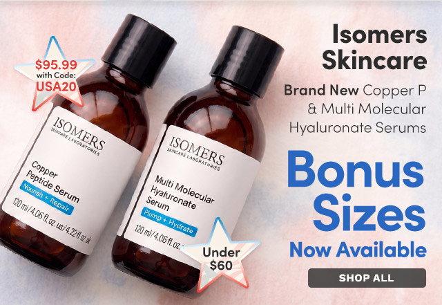 Isomers Skincare | Bonus Sizes Now Available