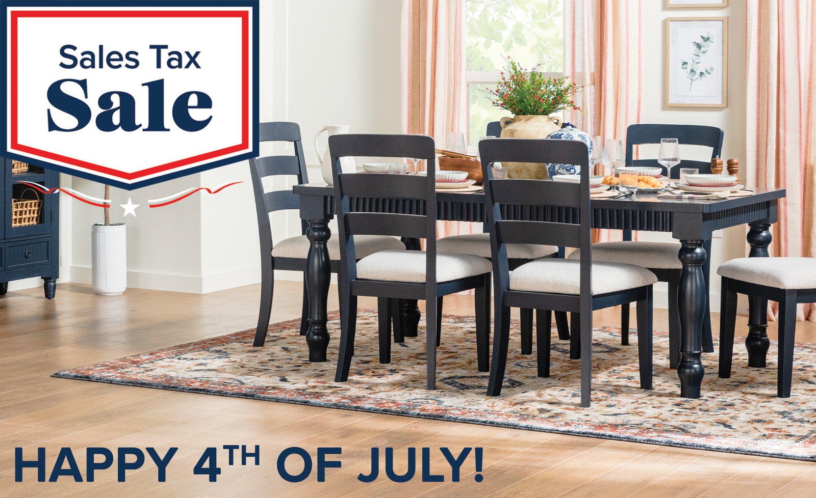 Patriotic Dining Set Close Up