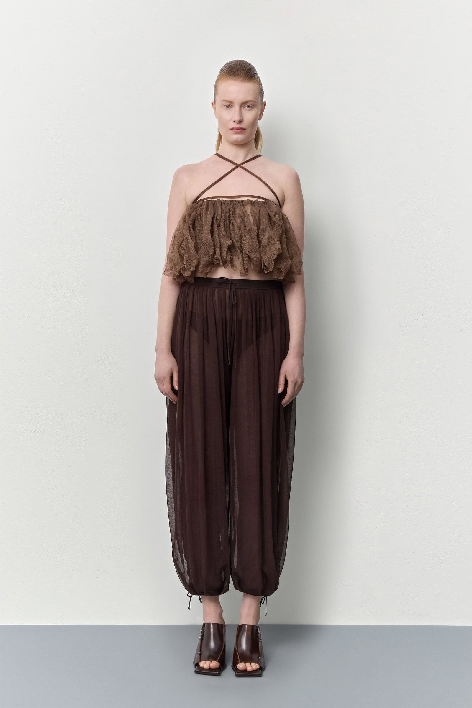 SOLEE BROWN TROUSERS