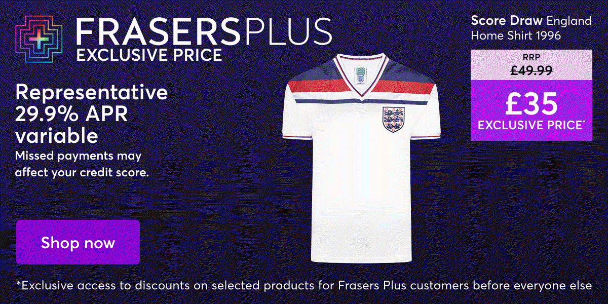 Frasers Plus Score Draw shirts 