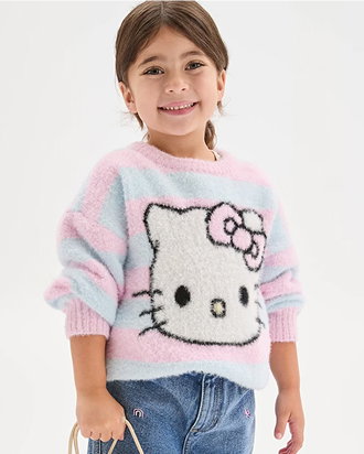 Hello Kitty long sleeve stripe knit jumper
