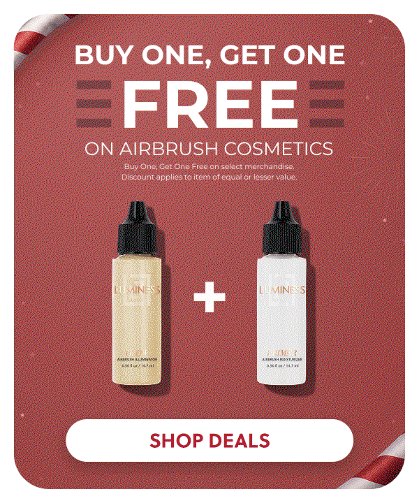 BUY ONE, GET ONE FREE ON AIRBRUSH COSMETICS!