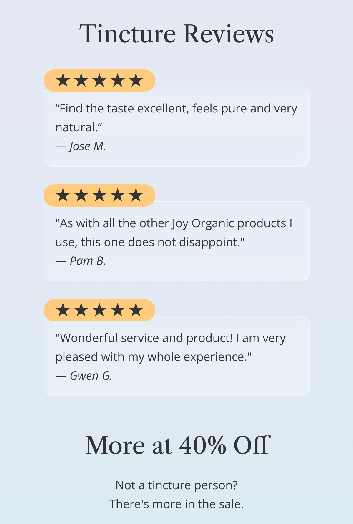 Tincture Reviews