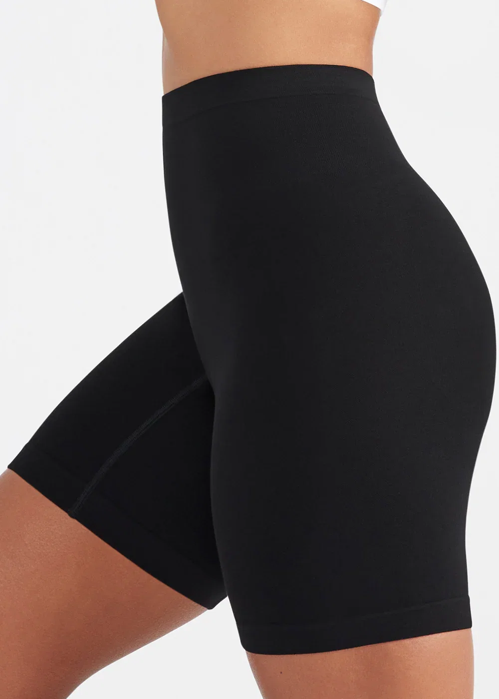Image of Brigitta Mid Waist Shapewear Slip Short - Yummie SoftServe™ - Black
