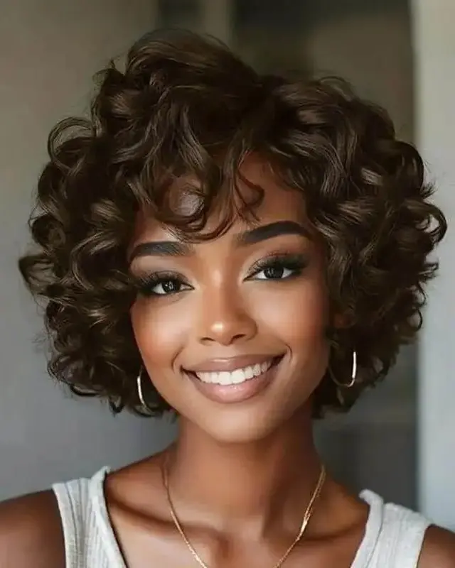 Side Part Ash Blonde Highlight Short Bob Wavy Glueless Human Hair Wear And Go Wig