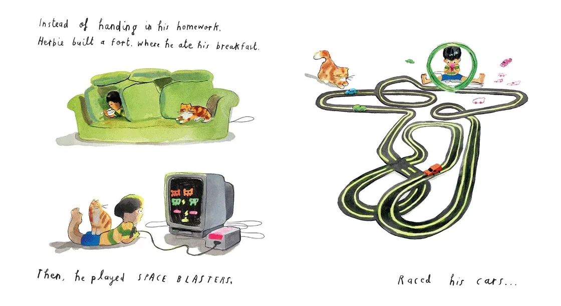 A Day Off School by Oliver Jeffers; illustrated by Kevin Waldron | Is Henry missing out on all the action | SIGNED BOOKPLATE EDITION | 16th Jul 26