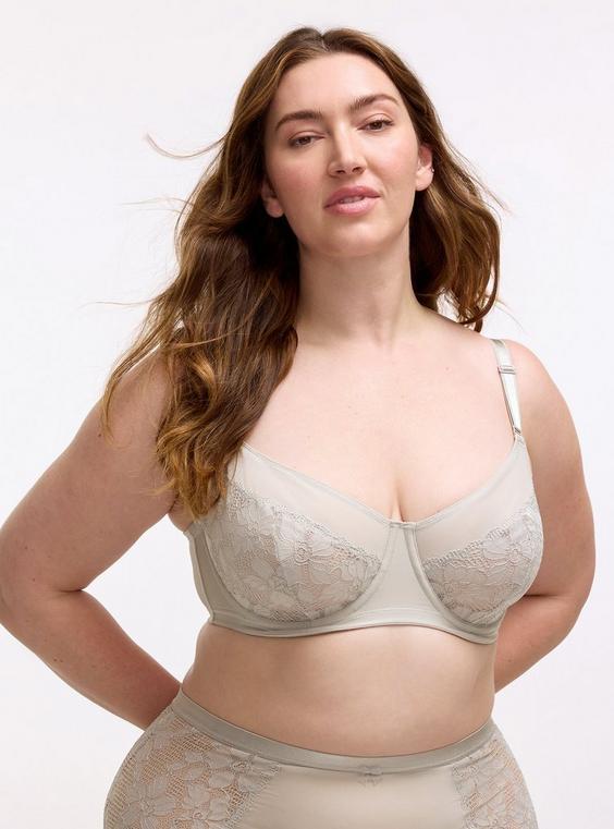 Full Coverage Unlined Ava Lace Bra