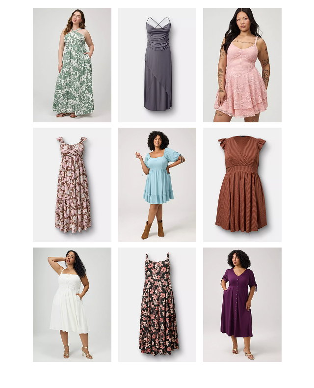 Grid of New Dresses 