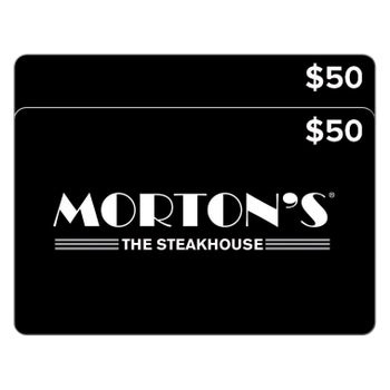Morton's The Steakhouse Two Restaurant $50 eGift Cards ($100 Value)