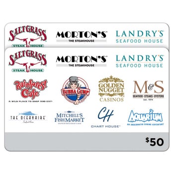 Landry's Multi-Brand Restaurants & More Two $50 eGift Cards ($100 Value)