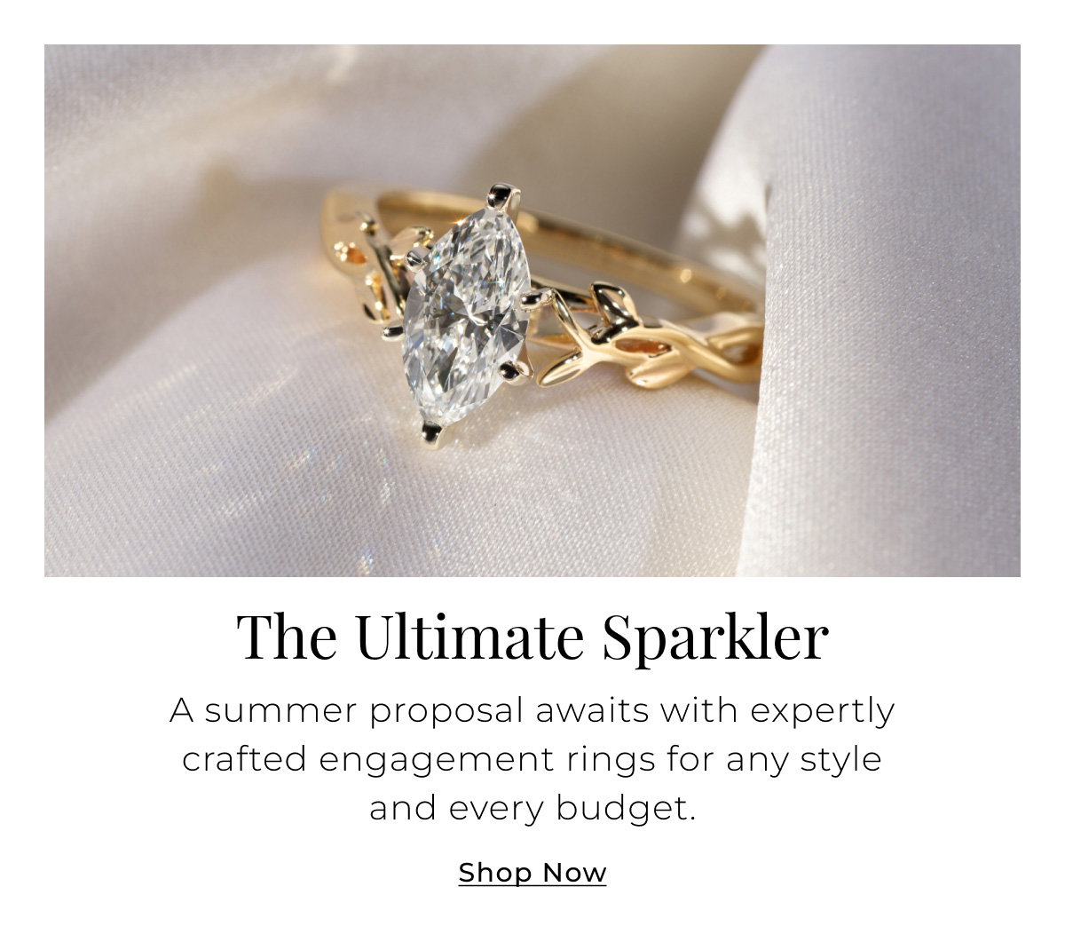 The Ultimate Sparkler - A summer proposal awaits with expertly crafted engagement rings for any style and every budget. Shop Now > 