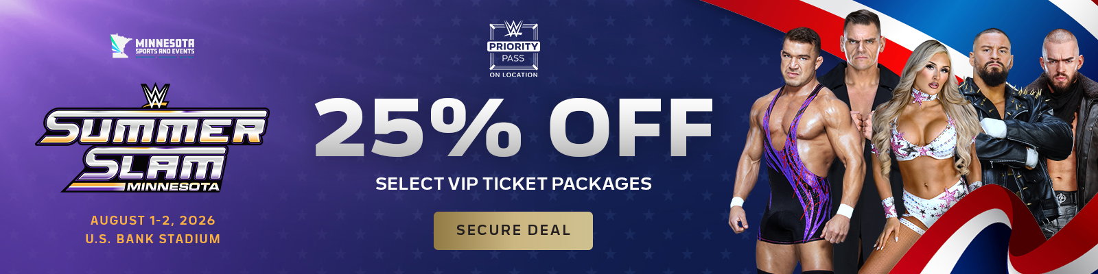 SummerSlam VIP Packages on sale now