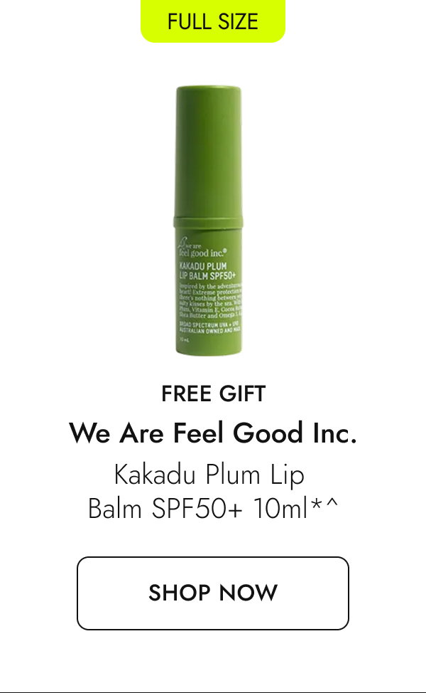 Free gift from We Are Feel Good Inc. Shop here.