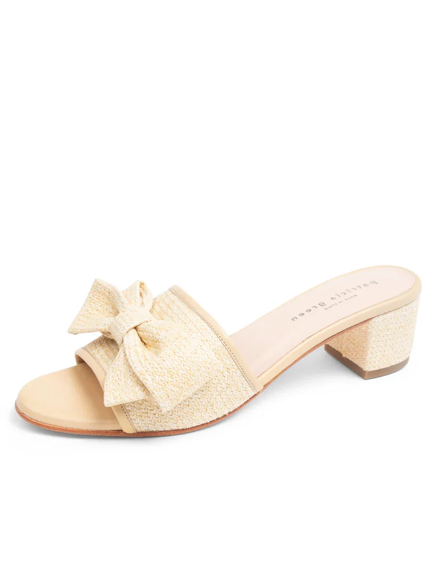 Image of St. Tropez Bow Block Heel Sandal