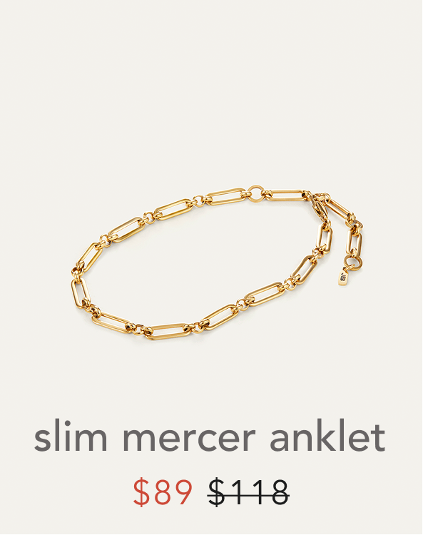 slim mercer anklet