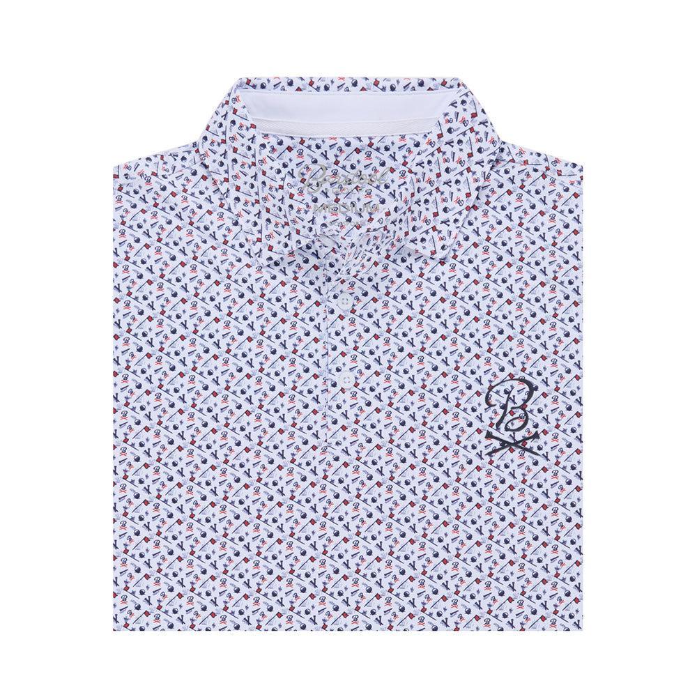 Image of Barstool Golf Pin Flag Performance Polo