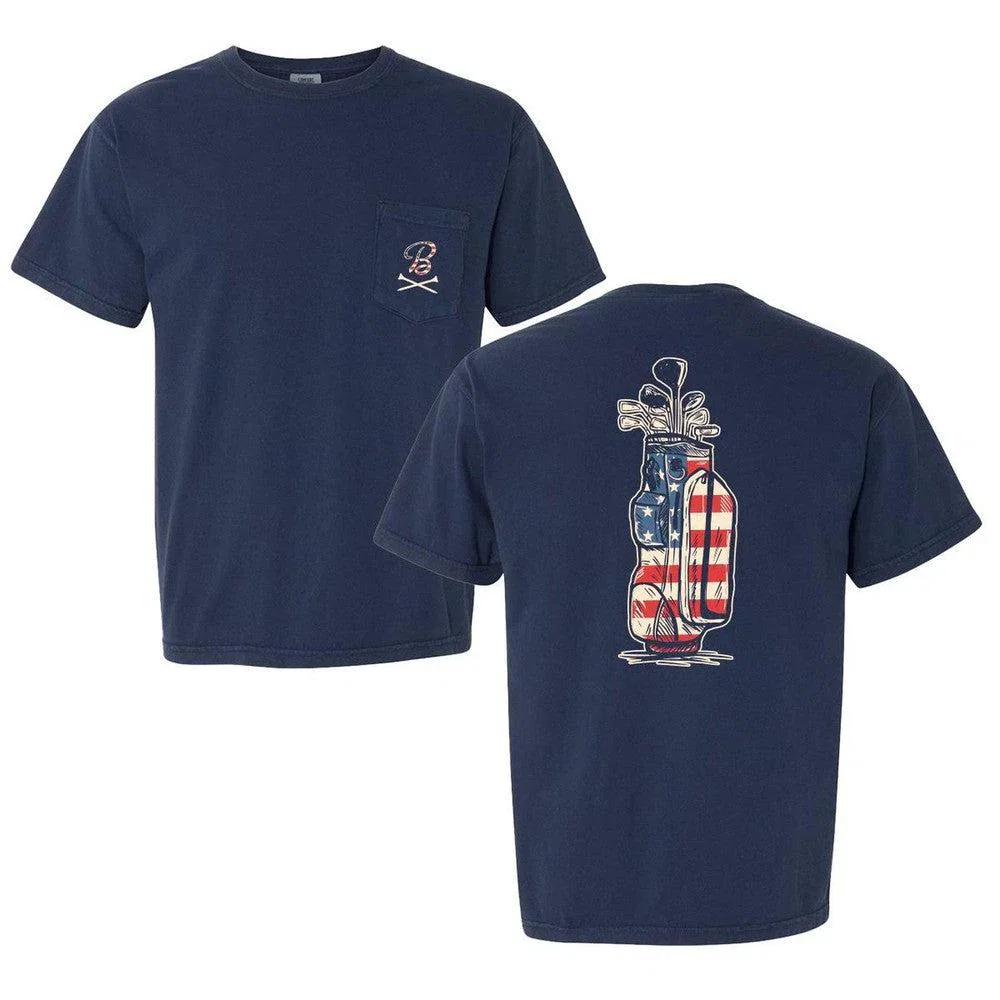 Image of Barstool Golf USA Pocket Tee