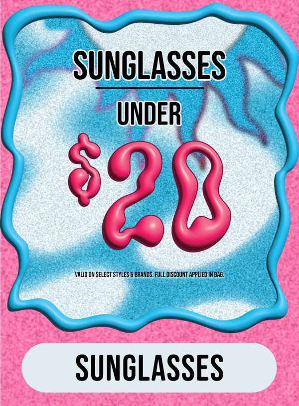 Shop full-price and sale sunglasses under $20