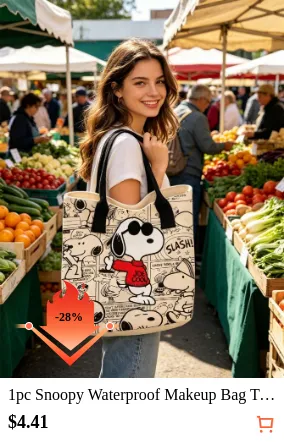 1pc Snoopy Waterproof Makeup Bag...