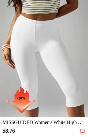 MISSGUIDED Women s White High...