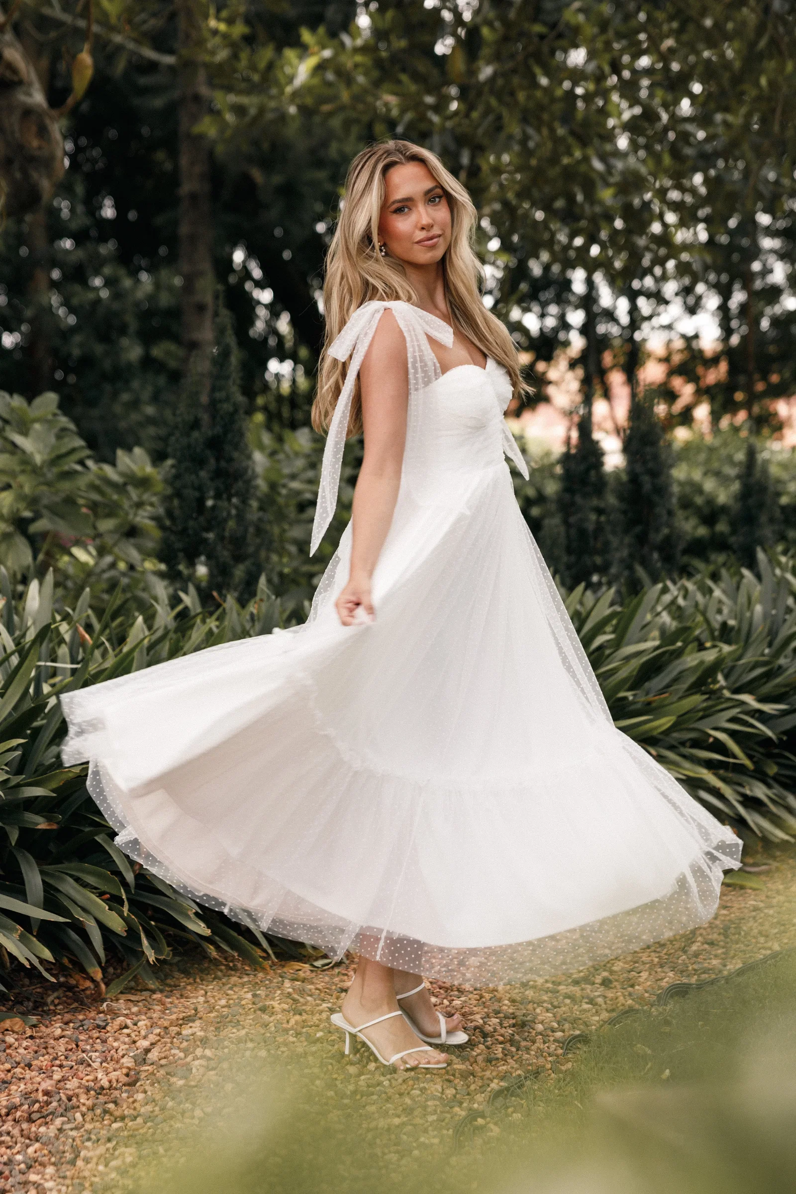 Image of Floret Midi Dress - Off White