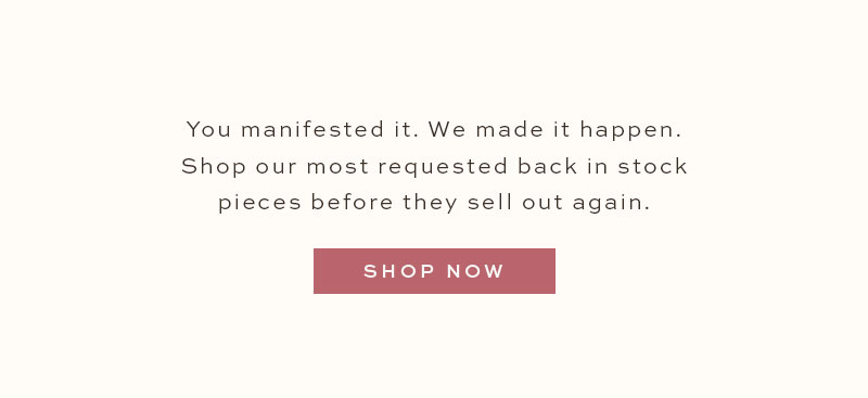 Back In Stock & 25% Off!
