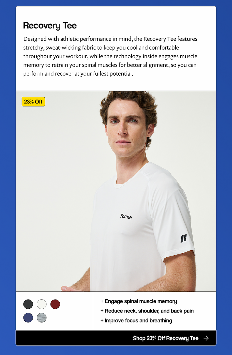 Shop 23% Off Recovery Tee