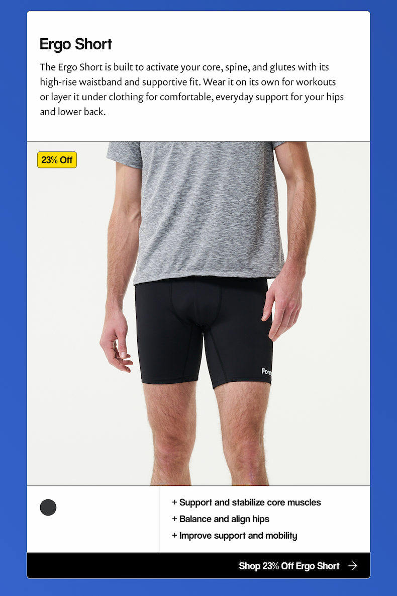 Shop 23% Off Ergo Short