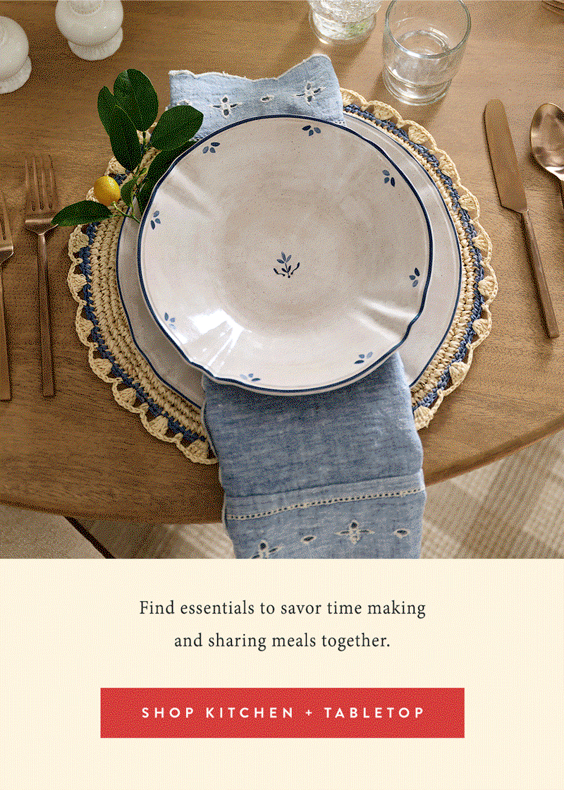 SHOP KITCHEN + TABLETOP