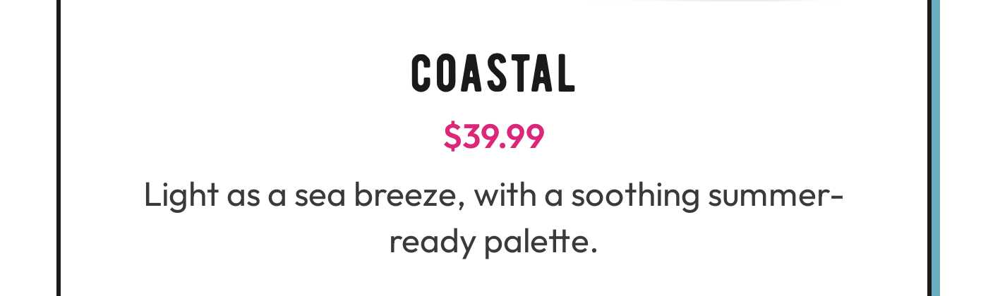 Coastal watch band. Price: $39.99. Light as a sea breeze, with a soothing summer-ready palette.