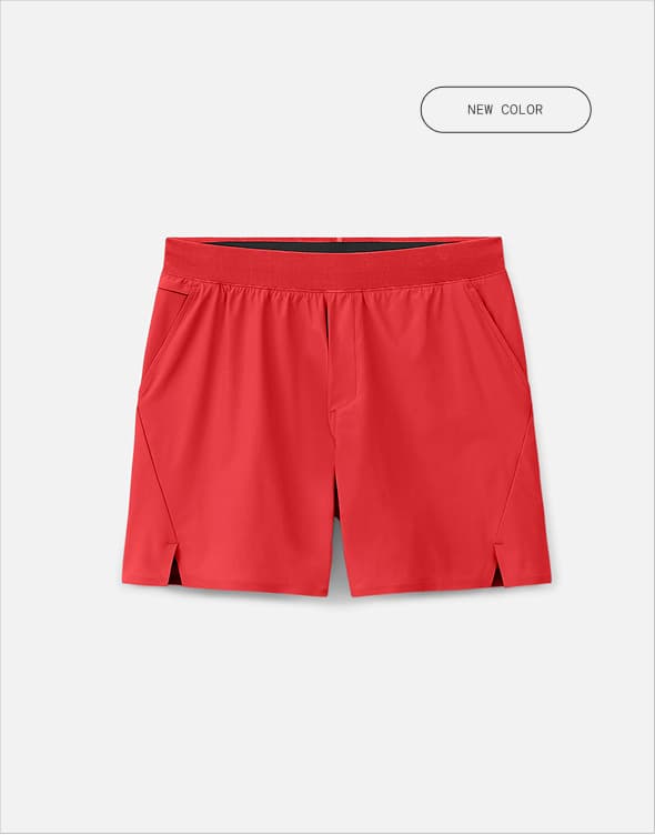 Shop New Pop Red Hybrid Set Short