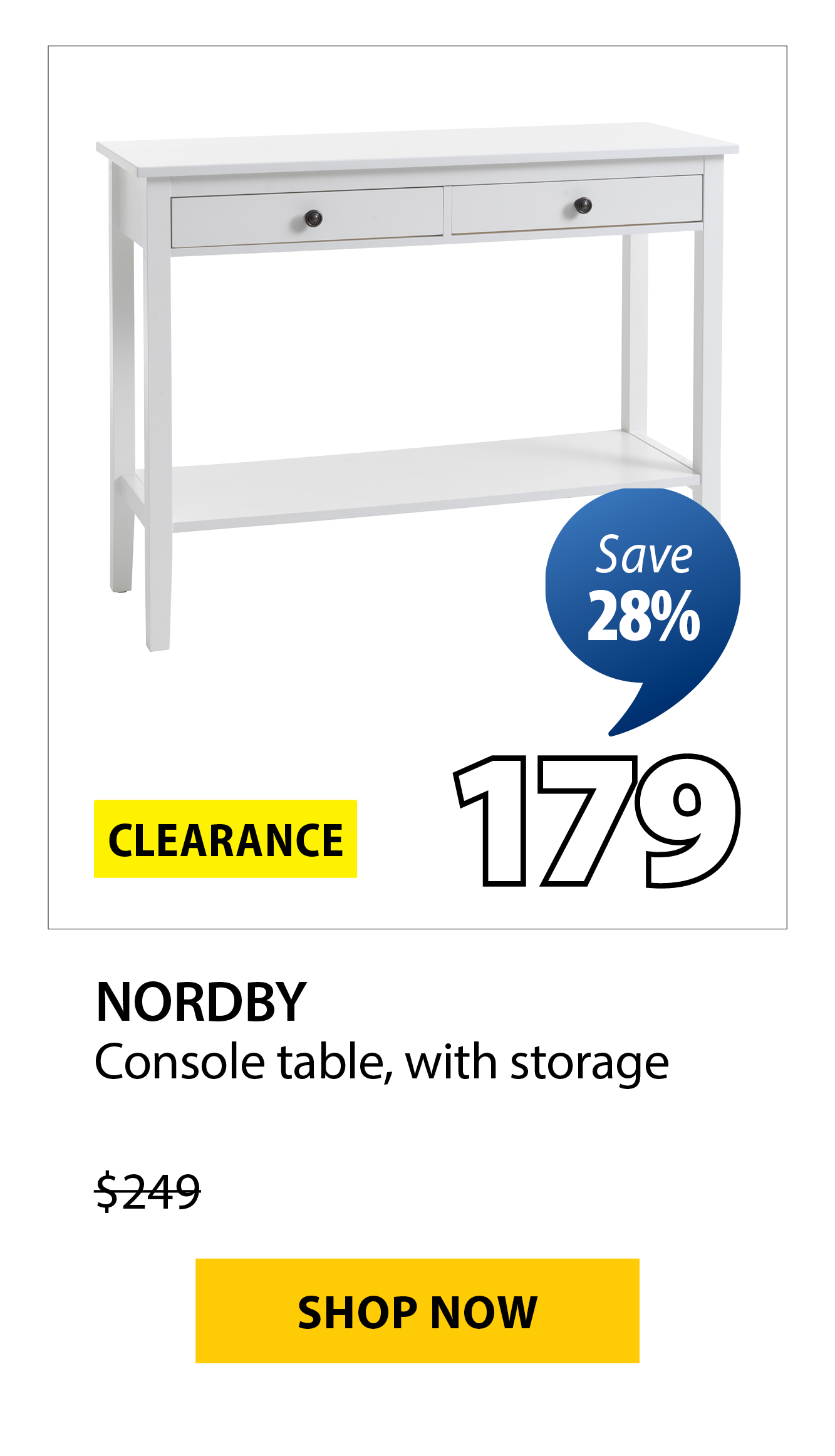 NORDBY Console table | Save 28%