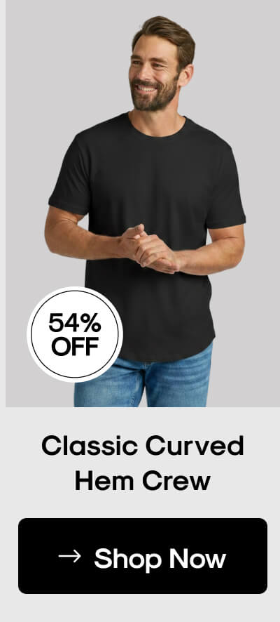 Classic Curved Hem Crew