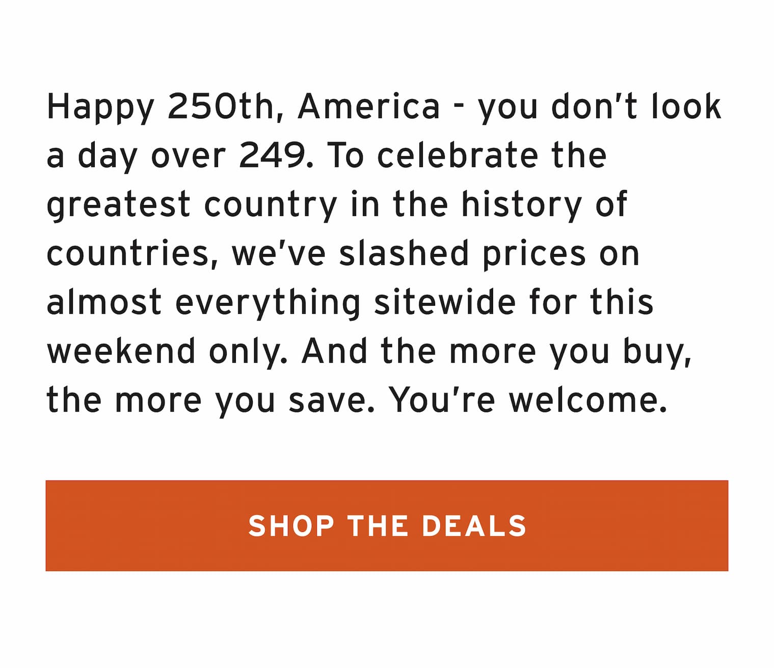 4TH OF JULY DEALS - SAVE UP TO $100