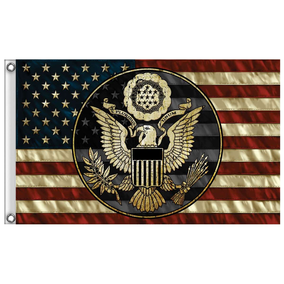 Image of Hot Leathers US Seal Flag FGA1089
