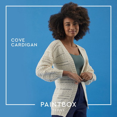 FREE Cove Cardigan in Paintbox Yarns Cotton Mix DK