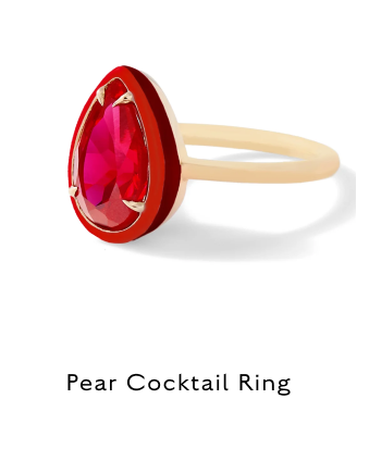 Pear Cocktail Ring