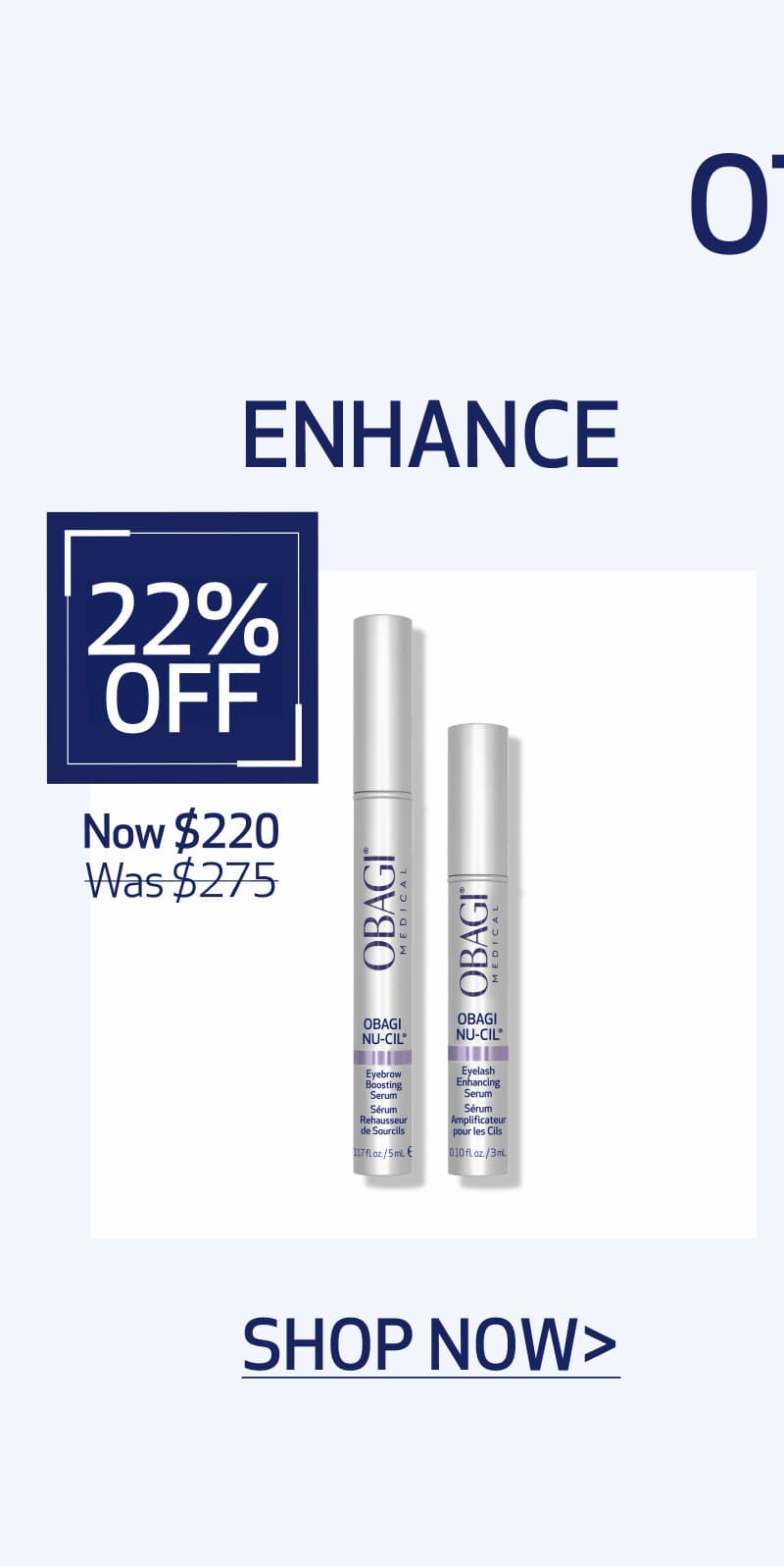 enhance. shop now 20% off